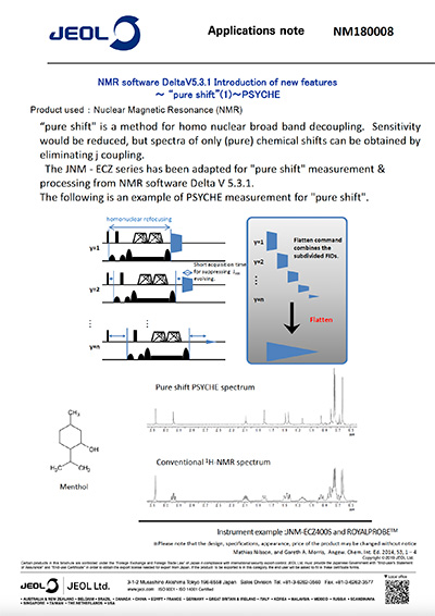 NMR software DeltaV5.3.1 - Introduction of new features - 